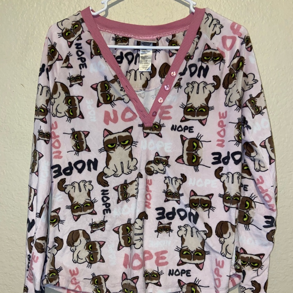 Grumpy cat pj shirt